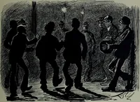 An illustration from Glasgow men and women, their children and some strangers within their gates : a selection from the sketches of Twym / by A.S. Boyd (1905)