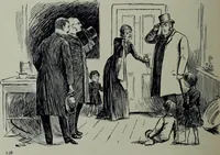 An illustration from Glasgow men and women, their children and some strangers within their gates : a selection from the sketches of Twym / by A.S. Boyd (1905)