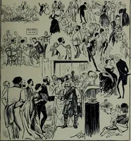 An illustration from Glasgow men and women, their children and some strangers within their gates : a selection from the sketches of Twym / by A.S. Boyd (1905)