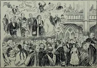 An illustration from Glasgow men and women, their children and some strangers within their gates : a selection from the sketches of Twym / by A.S. Boyd (1905)