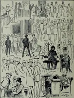 An illustration from Glasgow men and women, their children and some strangers within their gates : a selection from the sketches of Twym / by A.S. Boyd (1905)