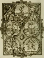 An illustration from Güldene Aepfel in silbernen Schalen, das ist, Worte geredet zu seiner Zeit über 400 Sinnbilder von allerley Zeiten und Umständen des menschlichen Lebens zu Beförderung der Erbauung (1746)