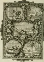 An illustration from Güldene Aepfel in silbernen Schalen, das ist, Worte geredet zu seiner Zeit über 400 Sinnbilder von allerley Zeiten und Umständen des menschlichen Lebens zu Beförderung der Erbauung (1746)