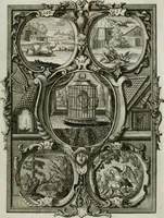 An illustration from Güldene Aepfel in silbernen Schalen, das ist, Worte geredet zu seiner Zeit über 400 Sinnbilder von allerley Zeiten und Umständen des menschlichen Lebens zu Beförderung der Erbauung (1746)