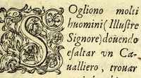 An illustration from Gli amorosi inganni : comedia piacevole (1609)
