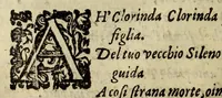 An illustration from Gli amorosi sospetti; favola pastorale, di Armentoldo Sampognano. (1606)