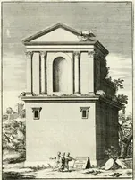 An illustration from Gli antichi sepolcri, overo, Mausolei Romani, et Etruschi, trouati in Roma & in altri luoghi celebri : nelli quali si contengono molte erudite memorie (1697)