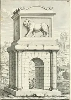 Picture 56 of 120 from Gli antichi sepolcri, overo, Mausolei Romani, et Etruschi, trouati in Roma & in altri luoghi celebri : nelli quali si contengono molte erudite memorie (1697), leaf 120