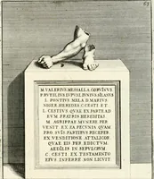 Picture 70 of 120 from Gli antichi sepolcri, overo, Mausolei Romani, et Etruschi, trouati in Roma & in altri luoghi celebri : nelli quali si contengono molte erudite memorie (1697), leaf 148