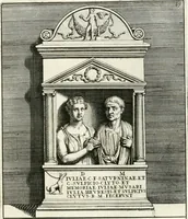 Picture 98 of 120 from Gli antichi sepolcri, overo, Mausolei Romani, et Etruschi, trouati in Roma & in altri luoghi celebri : nelli quali si contengono molte erudite memorie (1697), leaf 204