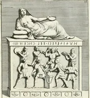 Picture 104 of 120 from Gli antichi sepolcri, overo, Mausolei Romani, et Etruschi, trouati in Roma & in altri luoghi celebri : nelli quali si contengono molte erudite memorie (1697), leaf 212