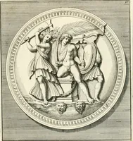 Picture 108 of 120 from Gli antichi sepolcri, overo, Mausolei Romani, et Etruschi, trouati in Roma & in altri luoghi celebri : nelli quali si contengono molte erudite memorie (1697), leaf 220