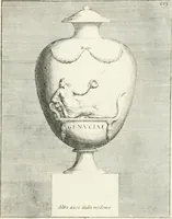 Picture 114 of 120 from Gli antichi sepolcri, overo, Mausolei Romani, et Etruschi, trouati in Roma & in altri luoghi celebri : nelli quali si contengono molte erudite memorie (1697), leaf 232