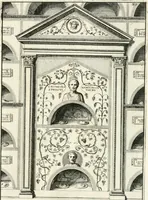 Picture 25 of 120 from Gli antichi sepolcri, overo, Mausolei Romani, et Etruschi, trouati in Roma & in altri luoghi celebri : nelli quali si contengono molte erudite memorie (1697), leaf 62