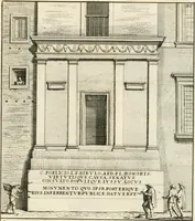 Picture 34 of 120 from Gli antichi sepolcri, overo, Mausolei Romani, et Etruschi, trouati in Roma & in altri luoghi celebri : nelli quali si contengono molte erudite memorie (1697), leaf 76