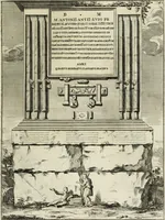An illustration from Gli antichi sepolcri, ovvero, Mausolei romani ed etruschi trovati in Roma ed in altri luoghi celebri : nelli quali si contengono molte erudite memorie (1767)