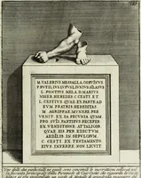 An illustration from Gli antichi sepolcri, ovvero, Mausolei romani ed etruschi trovati in Roma ed in altri luoghi celebri : nelli quali si contengono molte erudite memorie (1767)