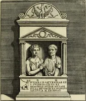 An illustration from Gli antichi sepolcri, ovvero, Mausolei romani ed etruschi trovati in Roma ed in altri luoghi celebri : nelli quali si contengono molte erudite memorie (1767)