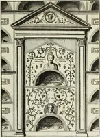 An illustration from Gli antichi sepolcri, ovvero, Mausolei romani ed etruschi trovati in Roma ed in altri luoghi celebri : nelli quali si contengono molte erudite memorie (1767)