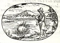 Picture 54 of 64 from Gli apologi del signor Giulio Cesare Capaccio, gentil'huomo del serenissimo signor duca d'Vrbino; con le Dicerie morali, oue quasi con viui colori al modo cortegiano l'humana vita si dipinge, la malignità si scopre, la bizzarria de' ceruelli si castiga, la frode si scaccia, la mattezza si punisce, al poco saper di gli huomini si prouede, e di tutti i ciuili costumi si fà paragone (1619), leaf 144