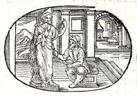 Picture 6 of 64 from Gli apologi del signor Giulio Cesare Capaccio, gentil'huomo del serenissimo signor duca d'Vrbino; con le Dicerie morali, oue quasi con viui colori al modo cortegiano l'humana vita si dipinge, la malignità si scopre, la bizzarria de' ceruelli si castiga, la frode si scaccia, la mattezza si punisce, al poco saper di gli huomini si prouede, e di tutti i ciuili costumi si fà paragone (1619), leaf 28