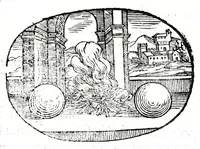 Picture 23 of 64 from Gli apologi del signor Giulio Cesare Capaccio, gentil'huomo del serenissimo signor duca d'Vrbino; con le Dicerie morali, oue quasi con viui colori al modo cortegiano l'humana vita si dipinge, la malignità si scopre, la bizzarria de' ceruelli si castiga, la frode si scaccia, la mattezza si punisce, al poco saper di gli huomini si prouede, e di tutti i ciuili costumi si fà paragone (1619), leaf 71