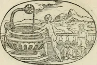 An illustration from Gli apologi di Giulio Cesare Capaccio, secretario della fedelissima città di Napoli : con le Dicerie morali (1607)