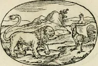 An illustration from Gli apologi di Giulio Cesare Capaccio, secretario della fedelissima città di Napoli : con le Dicerie morali (1607)