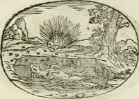 An illustration from Gli apologi di Giulio Cesare Capaccio, secretario della fedelissima città di Napoli : con le Dicerie morali (1607)