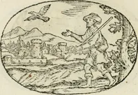 An illustration from Gli apologi di Giulio Cesare Capaccio, secretario della fedelissima città di Napoli : con le Dicerie morali (1607)
