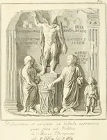 An illustration from Gli atti e monumenti de' fratelli Arvali : scolpiti già in tavole di marmo ed ora raccolti diciferati e comentati (1795)