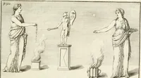An illustration from Gli atti e monumenti de' fratelli Arvali : scolpiti già in tavole di marmo ed ora raccolti diciferati e comentati (1795)