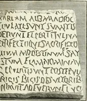 An illustration from Gli atti e monumenti de' fratelli Arvali : scolpiti già in tavole di marmo ed ora raccolti diciferati e comentati (1795)
