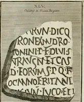 An illustration from Gli atti e monumenti de' fratelli Arvali : scolpiti già in tavole di marmo ed ora raccolti diciferati e comentati (1795)