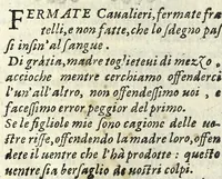 An illustration from Gli dvoi fratelli rivali : comedia (1601)