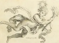 An illustration from Gli eccelsi pregj delle belle arti e la scambievole lor congiunzione con le mattematiche scienze : mostrata nel Campidoglio dall'Accademia del disegno in occasione del concorso celebrato dalla medesima nell'anno 1732, reggendone il principato il sig. cavalier Sebastiano Conca .. (1733)