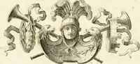An illustration from Gli eccelsi pregj delle belle arti e la scambievole lor congiunzione con le mattematiche scienze : mostrata nel Campidoglio dall'Accademia del disegno in occasione del concorso celebrato dalla medesima nell'anno 1732, reggendone il principato il sig. cavalier Sebastiano Conca .. (1733)
