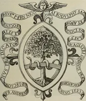 An illustration from Gli ex libris italiani. Con 9 tavole e 233 riproduzioni, delle quali 29 eseguite coi rami o cogli zinchi originali (1902)