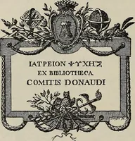 An illustration from Gli ex libris italiani. Con 9 tavole e 233 riproduzioni, delle quali 29 eseguite coi rami o cogli zinchi originali (1902)
