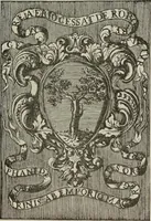 An illustration from Gli ex libris italiani. Con 9 tavole e 233 riproduzioni, delle quali 29 eseguite coi rami o cogli zinchi originali (1902)