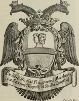 An illustration from Gli ex libris italiani. Con 9 tavole e 233 riproduzioni, delle quali 29 eseguite coi rami o cogli zinchi originali (1902)