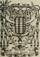 An illustration from Gli ex libris italiani. Con 9 tavole e 233 riproduzioni, delle quali 29 eseguite coi rami o cogli zinchi originali (1902)