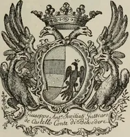 An illustration from Gli ex libris italiani. Con 9 tavole e 233 riproduzioni, delle quali 29 eseguite coi rami o cogli zinchi originali (1902)