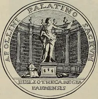 An illustration from Gli ex libris italiani. Con 9 tavole e 233 riproduzioni, delle quali 29 eseguite coi rami o cogli zinchi originali (1902)