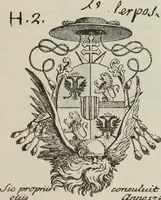 An illustration from Gli ex libris italiani. Con 9 tavole e 233 riproduzioni, delle quali 29 eseguite coi rami o cogli zinchi originali (1902)