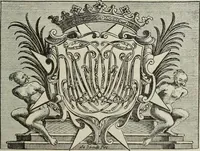 An illustration from Gli ex libris italiani. Con 9 tavole e 233 riproduzioni, delle quali 29 eseguite coi rami o cogli zinchi originali (1902)