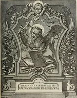 An illustration from Gli ex libris italiani. Con 9 tavole e 233 riproduzioni, delle quali 29 eseguite coi rami o cogli zinchi originali (1902)