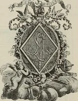 An illustration from Gli ex libris italiani. Con 9 tavole e 233 riproduzioni, delle quali 29 eseguite coi rami o cogli zinchi originali (1902)