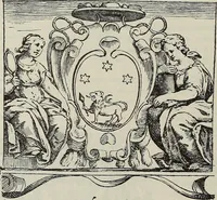 An illustration from Gli ex libris italiani. Con 9 tavole e 233 riproduzioni, delle quali 29 eseguite coi rami o cogli zinchi originali (1902)