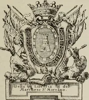 An illustration from Gli ex libris italiani. Con 9 tavole e 233 riproduzioni, delle quali 29 eseguite coi rami o cogli zinchi originali (1902)